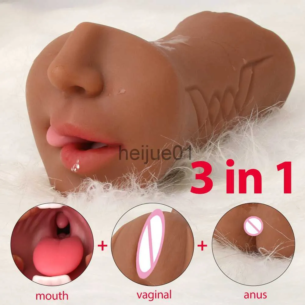 Masturbators Mannelijke Masturbator 3 In 1 Realistische Vagina Sexy Speelgoed Voor Mannen Zakkutje Kutje Pijpen Masturbatie Geen Vibrator Volwassenen Seksartikelen x0926