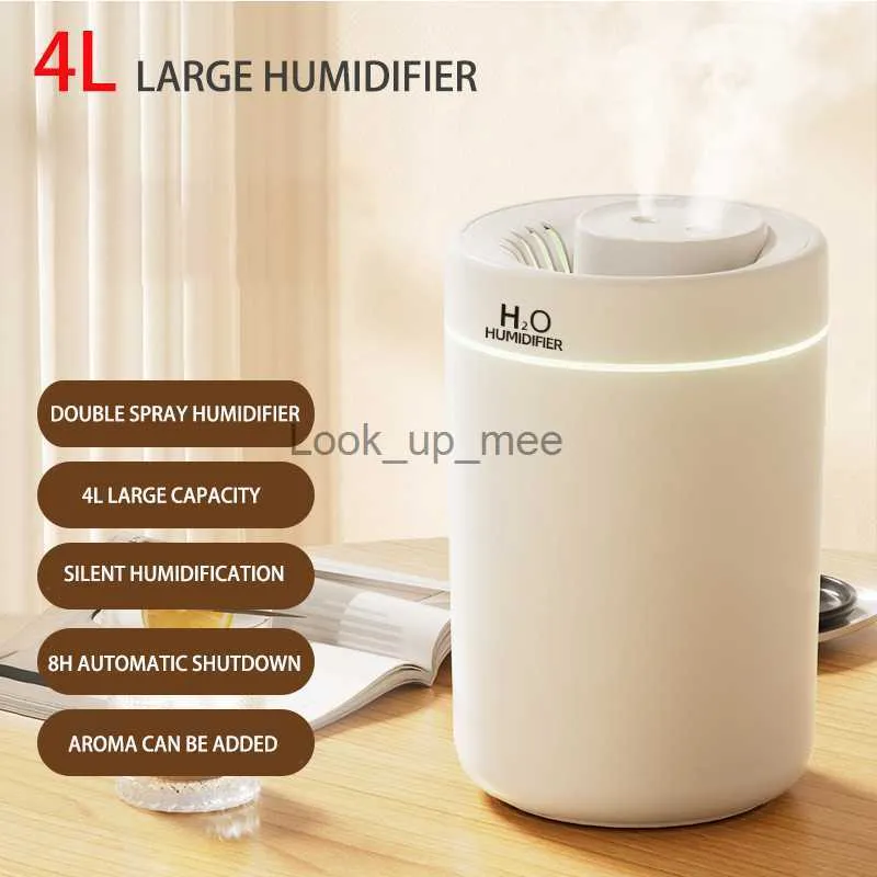 Humidifier: Newest 4L Large Capacity Home Air Humidifier with Double ...
