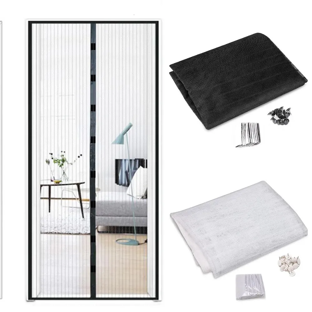 Other Home Textile Premium Magnetic Screen Summer Anti Mosquito Insect Fly Bug Curtains Automatic Closing Door Screens Mesh Net 100210cm 230927