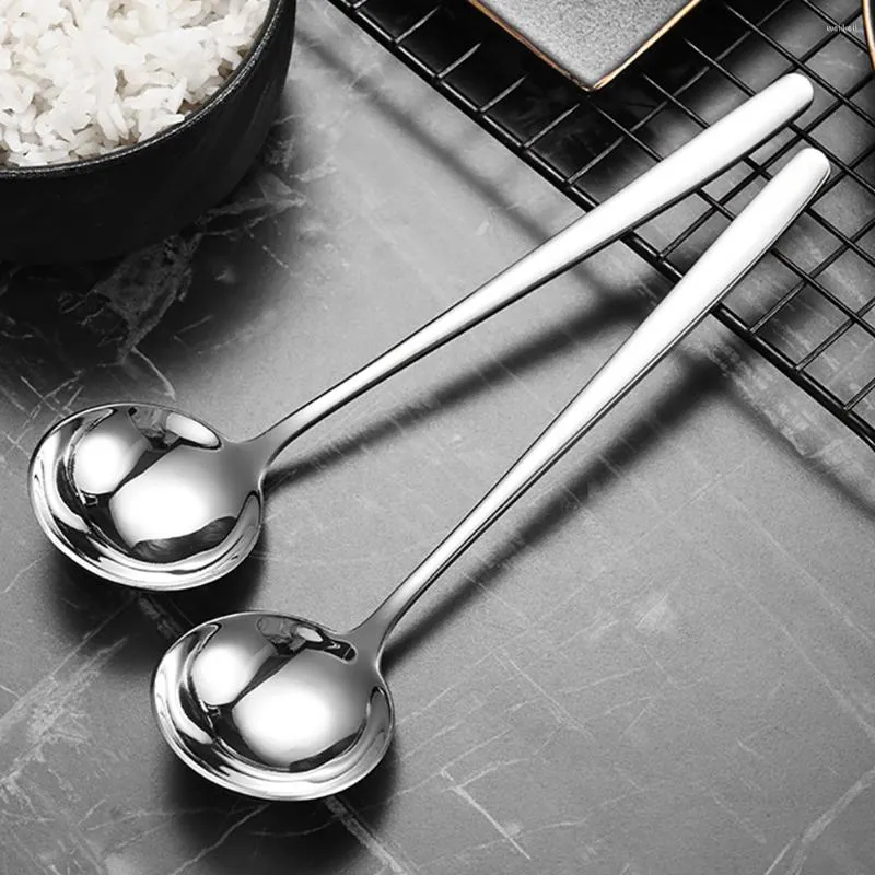 Spoons Stainless Steel Spoon Metal Cooking Ladle Large Serving Japanese Kitchen Wok
