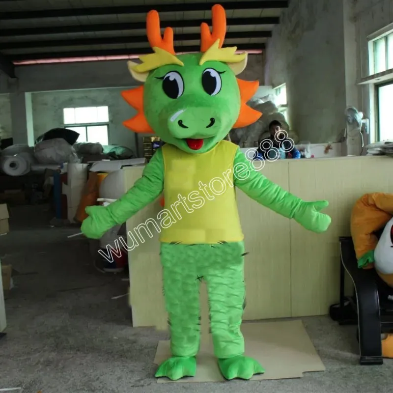 Dragão dos desenhos animados boneca mascote traje carnaval unisex roupa adultos tamanho natal festa de aniversário ao ar livre vestir-se adereços promocionais