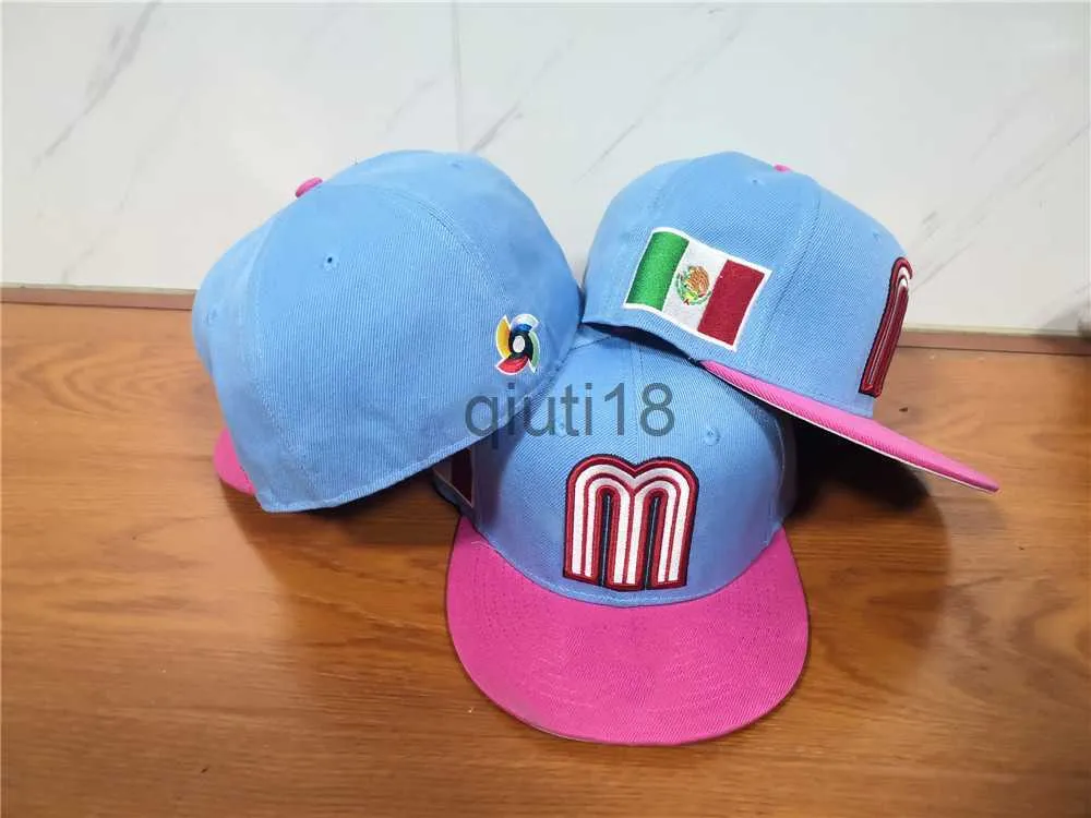 Bola Caps 2023 Novo México Chapéus Chapéus Bonés Moda Hip Hop Tamanho Osso para Homens Mulheres Letra M Full Closed Gorras Top Quality X0927