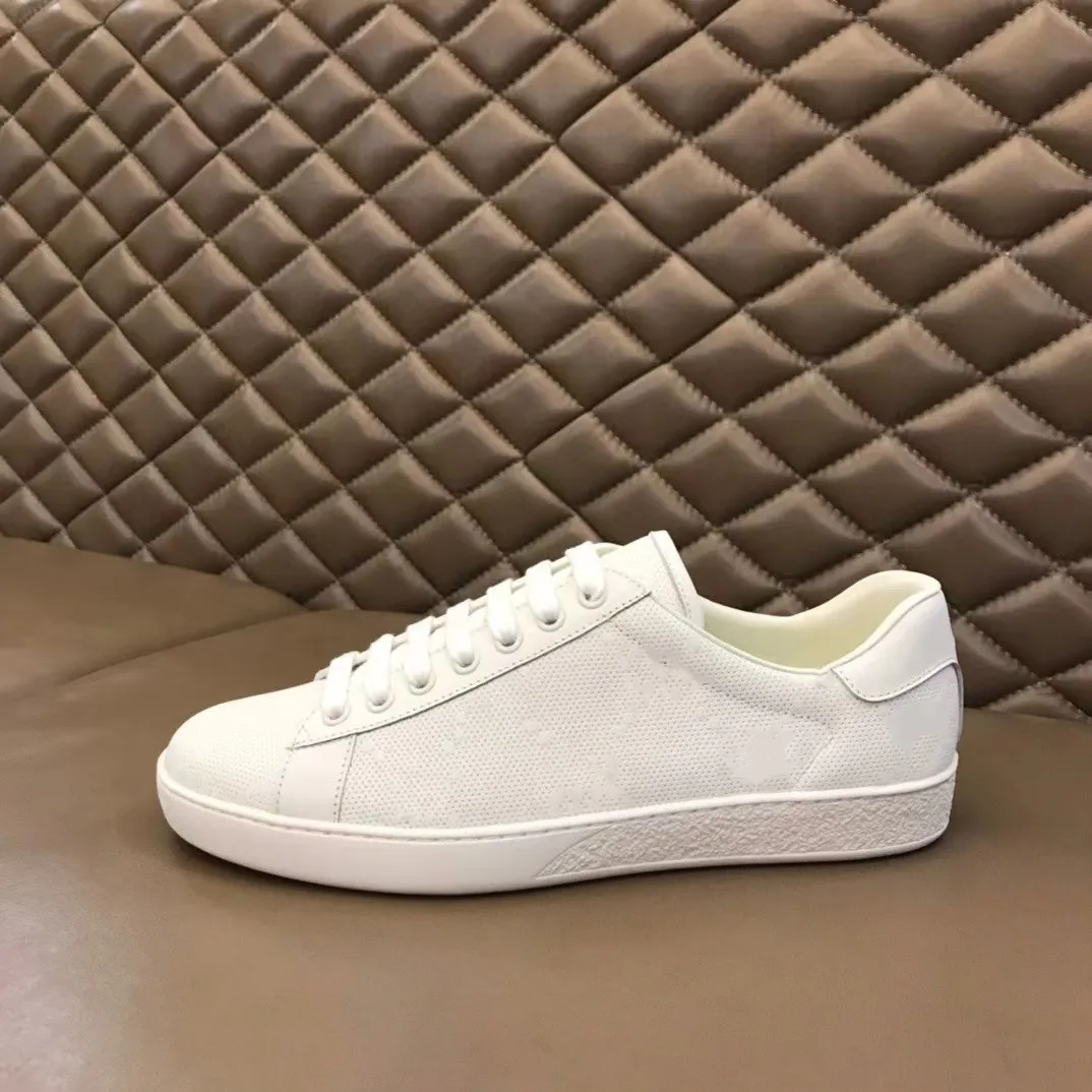 Designer Schoenen Italië Ace Sneakers 1977 Tennis Bee Snake Leather Geborduurd Zwart Heren Tijger Chaussures In elkaar grijpende Witte Schoen Wandelen Casual Sport Trainers 05