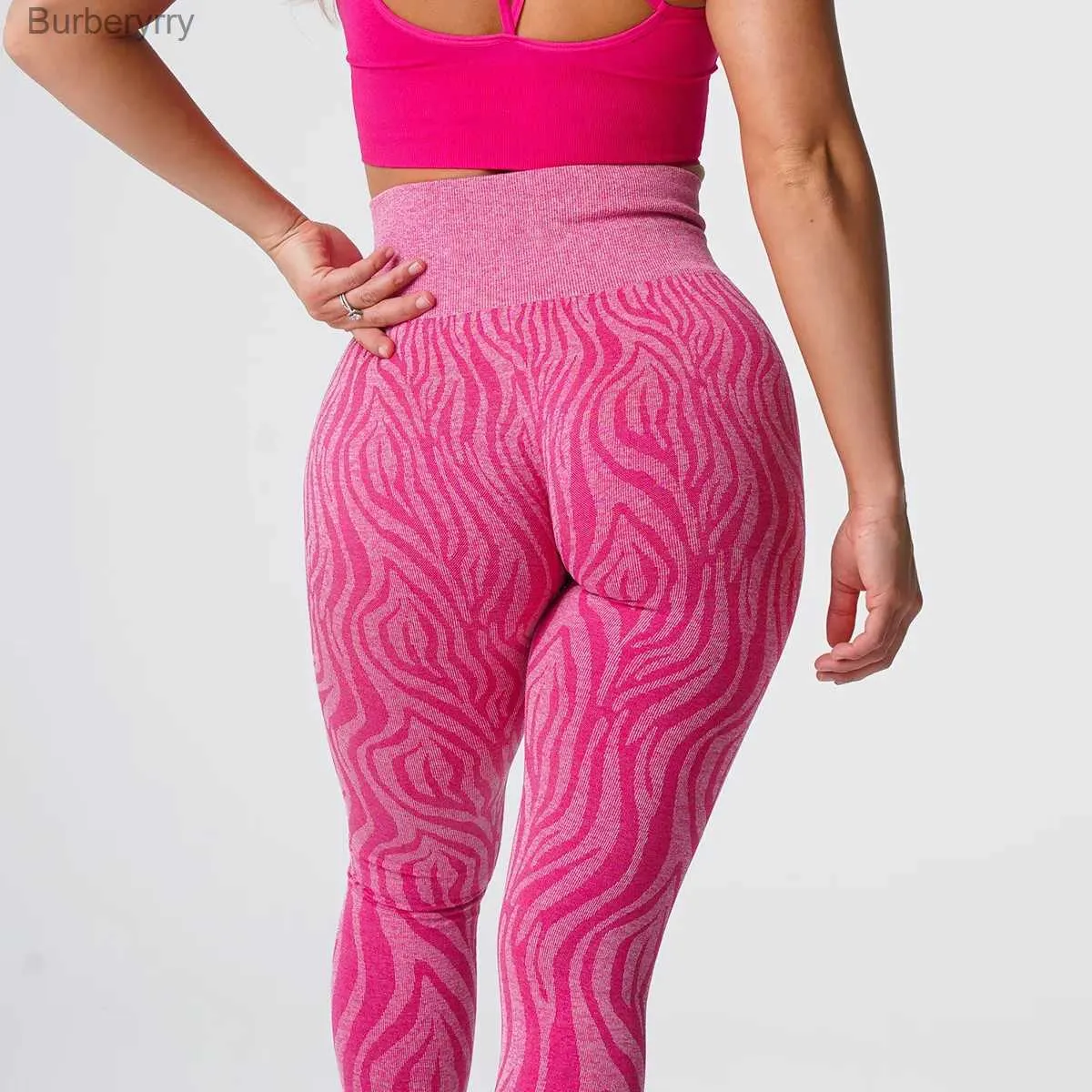 Ensembles actifs MOCHA léopard Leggings sans couture femmes doux entraînement serré tenues de Fitness pantalons de Yoga taille haute vêtements de sport sport rose sauvage ZebraL230927