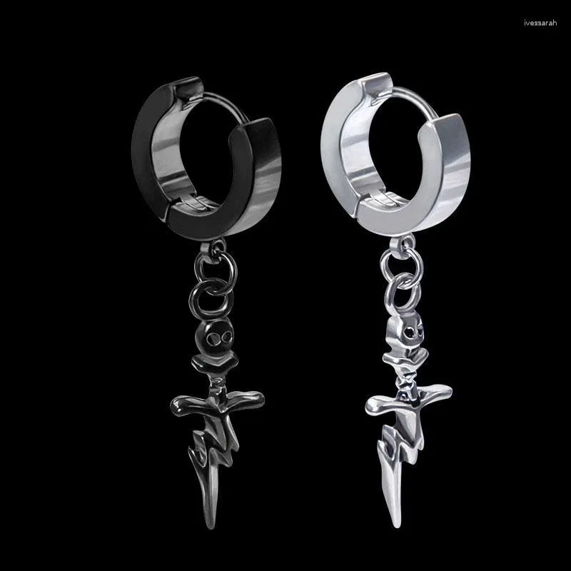 Stud Earrings Design Flash Knife Pendant Stainless Steel Trendy Simple Sword Ear Jewelry Party Gifts For Women Men