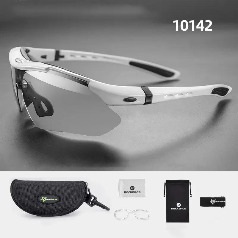 Lunettes extérieures ROCKBROS lunettes de vélo polarisées vélo sport lunettes de soleil pochromiques hommes femmes UV400 vtt lunettes de vélo de route lunettes extérieures 230927