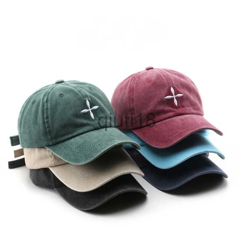 Casquettes de balle 2023 Nouvelle mode Vintage lavé en détresse casquette de baseball papa chapeau de golf pour hommes femmes simple couple casquette x0927