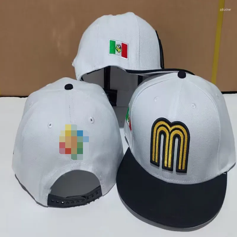 Designer boll kepsar varumärke est mexico m brev snapback hip hop överdimensionerade casquette gorras chapeus toucas vuxna justerbara hattar för män kvinnor baseball planas