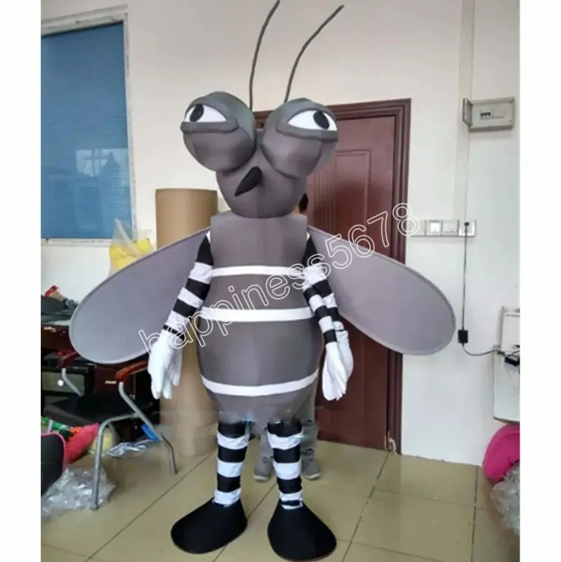Costumi della mascotte della zanzara di prestazione Vestito del personaggio dei cartoni animati Vestito di carnevale Adulti Taglia Abiti di carnevale di Halloween Christmas Party
