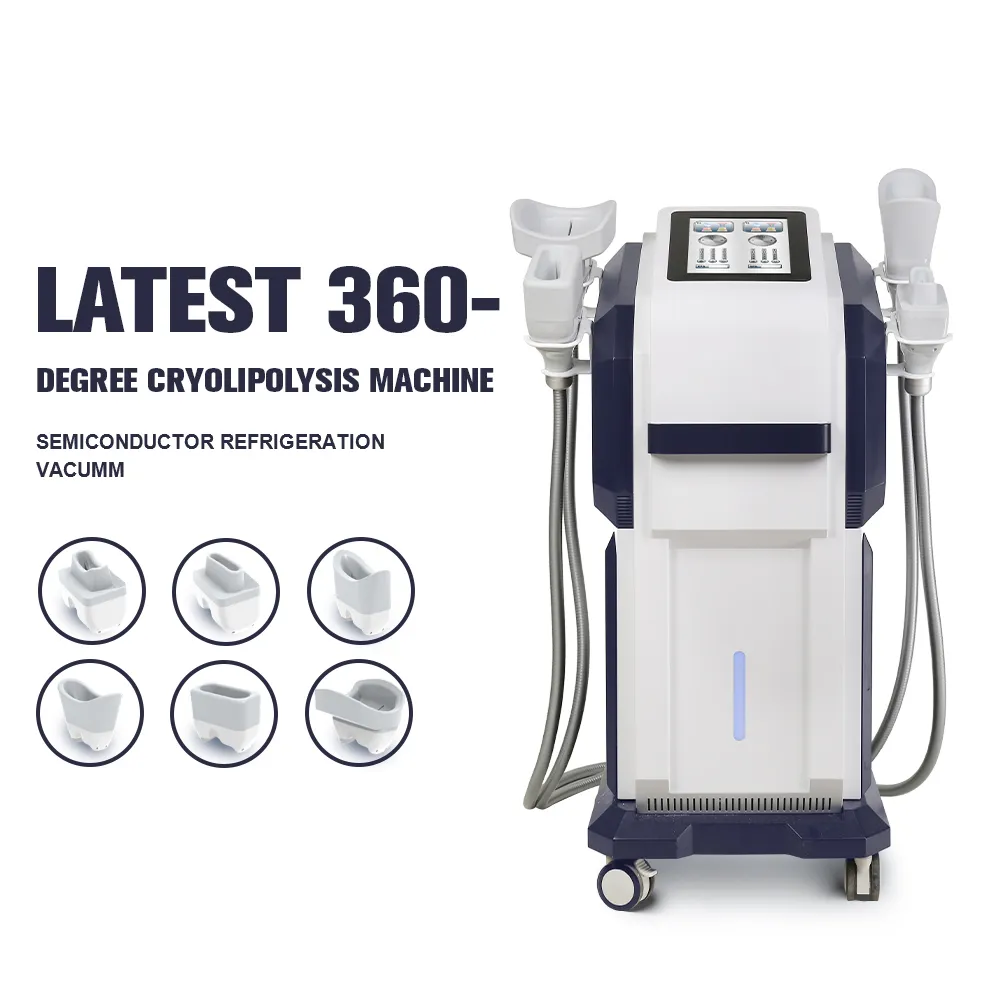 360 Cryolipolyse Machine de congélation des graisses Mise en forme du corps Dispositif amincissant Équipement d'élimination du double menton Équipement de réduction de graisse Équipement de perte de poids