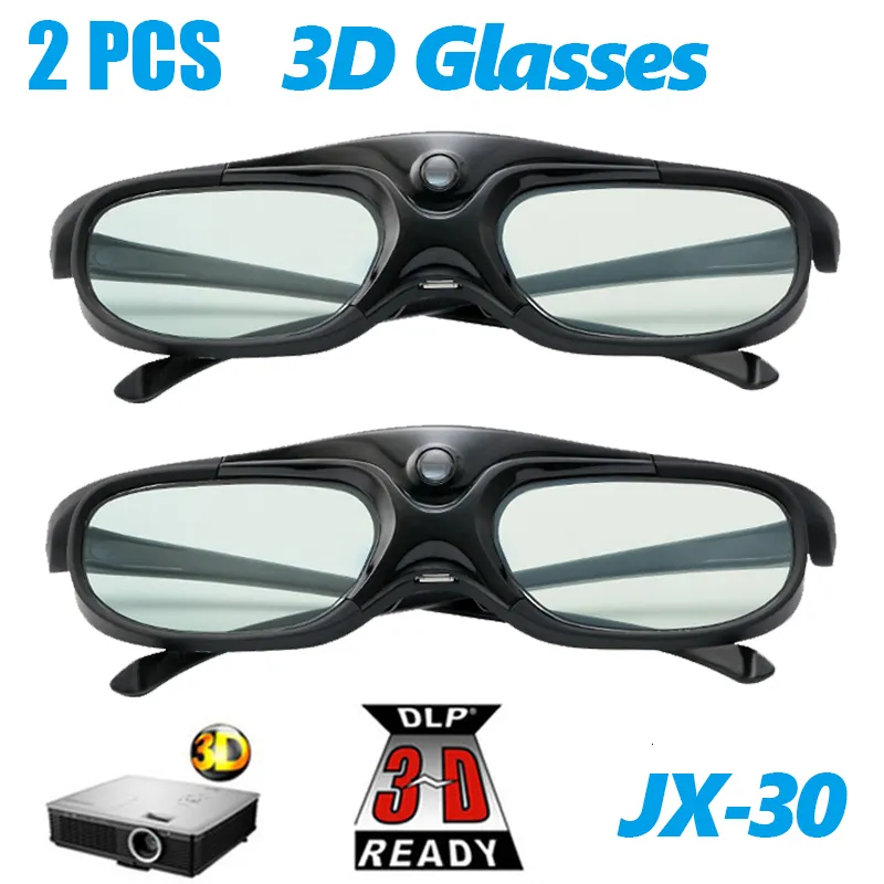 VR AR Accessorise 2PCS 3D Glasses Active Shutter 96 144HZ for BenQ Acer X118H P1502 X1123H H6517ABD H65108D Optoma JmGo V8 Projector 230927