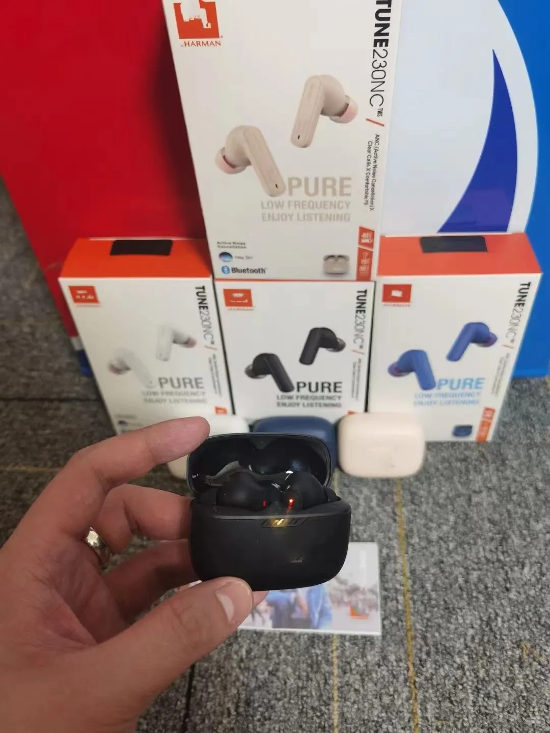 T230NC Wireless Earbuds True Wireless Earphone Clear Call Comfortable Fit Pure Low Frequency Enjoy Listening Touch Control Auto Pairing Bluetooth Headphone