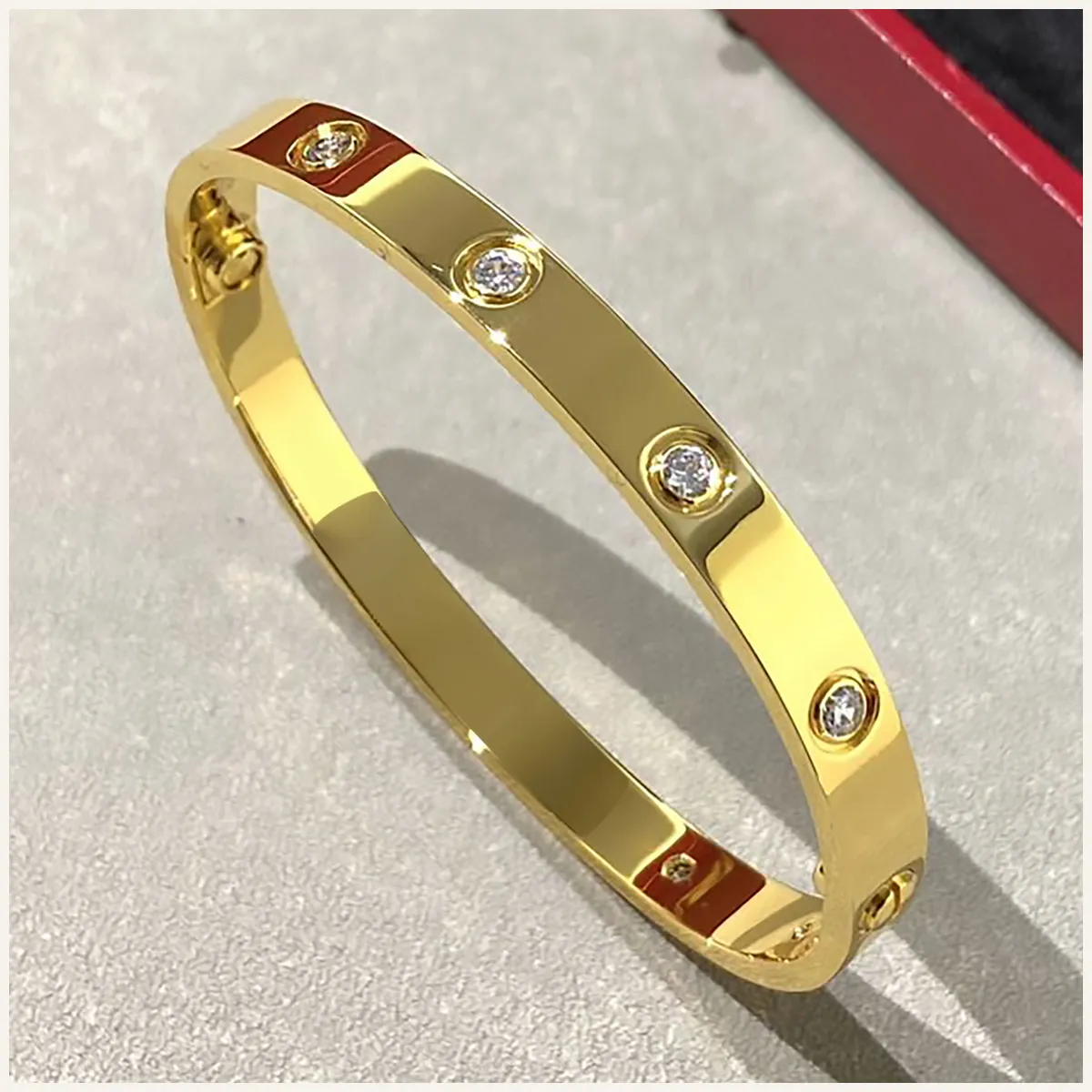 Bracciale in oro Bracciali con diamanti Designer Bangle Bracciali per uomo Bracciale Bangles Mens Braclet Pulsera Hombre Bracciale Uomo Bracci240O