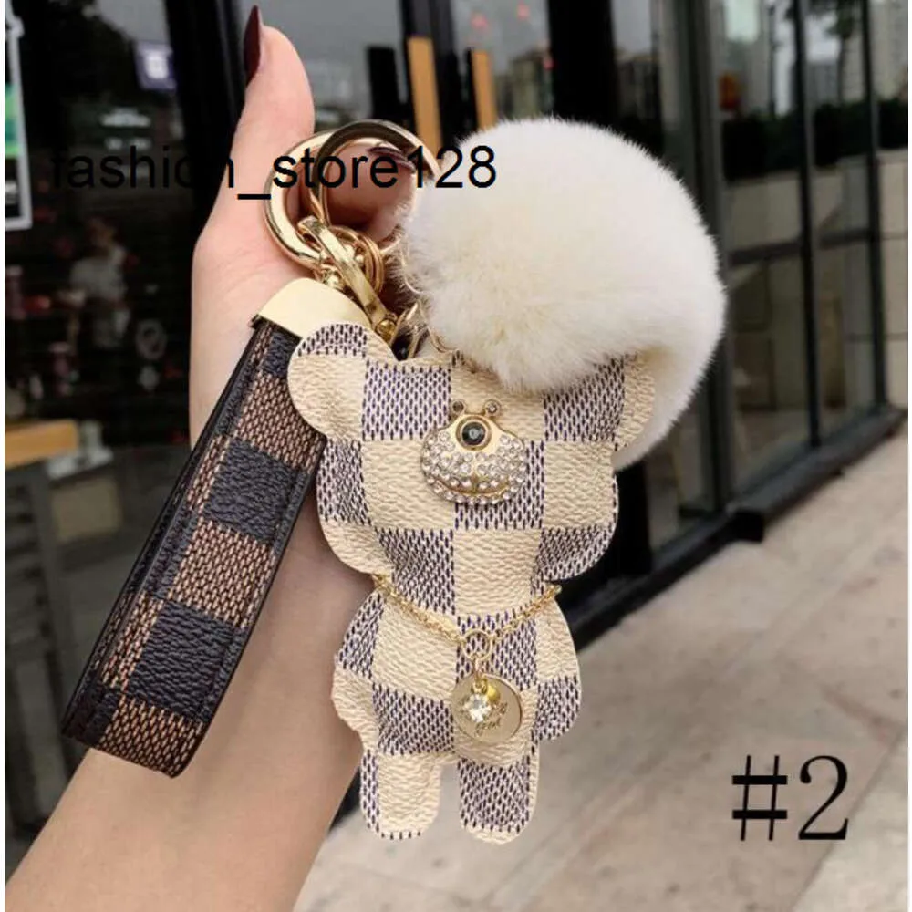 مصمم جديد سلسلة مفاتيح Mono Accessories مفتاح حلقة جلدية نمط هدية عيد الميلاد لمحفظة K3SW