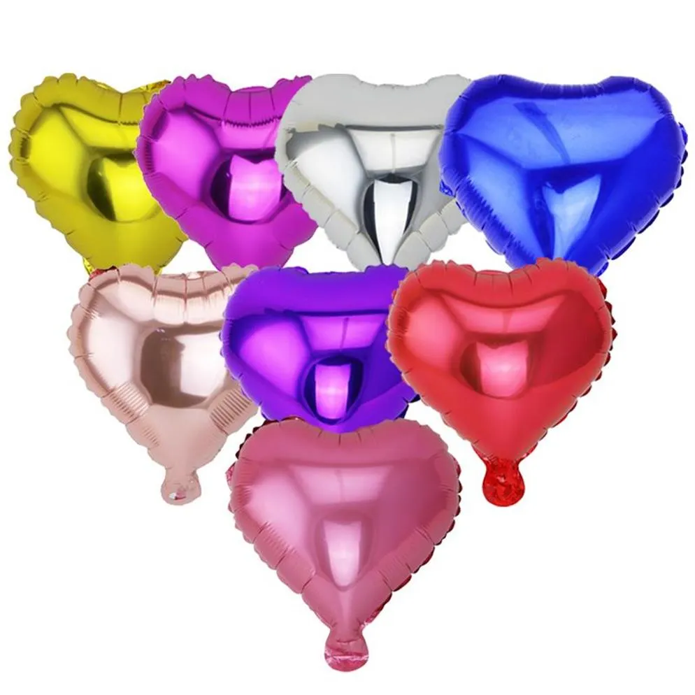 20 pièces 10 pouces ballon d'hélium en forme de coeur ballon de mariage gonflable cadeau fête d'anniversaire décoration ballon Y0107244N