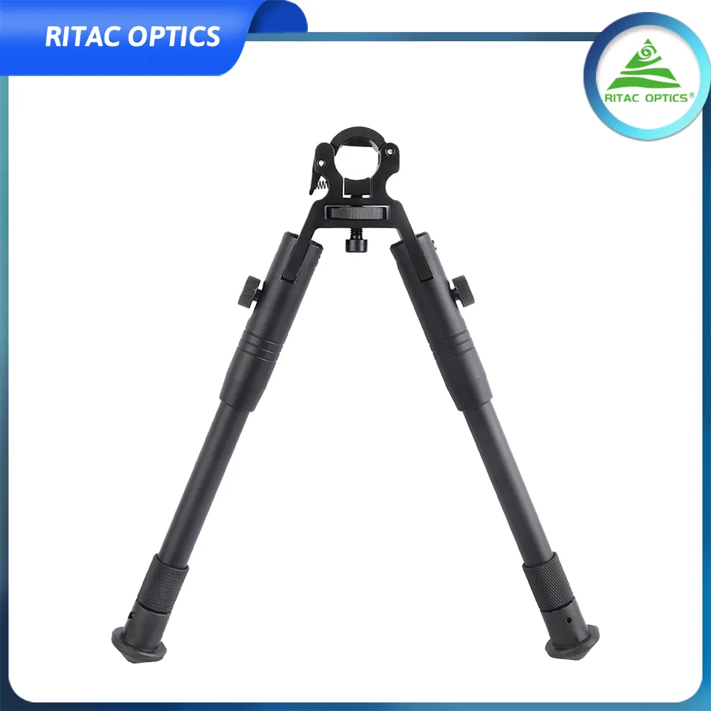 Clamp On Bipod Holders 6 9 Inch Folding Hard Adjustable Height Rubber