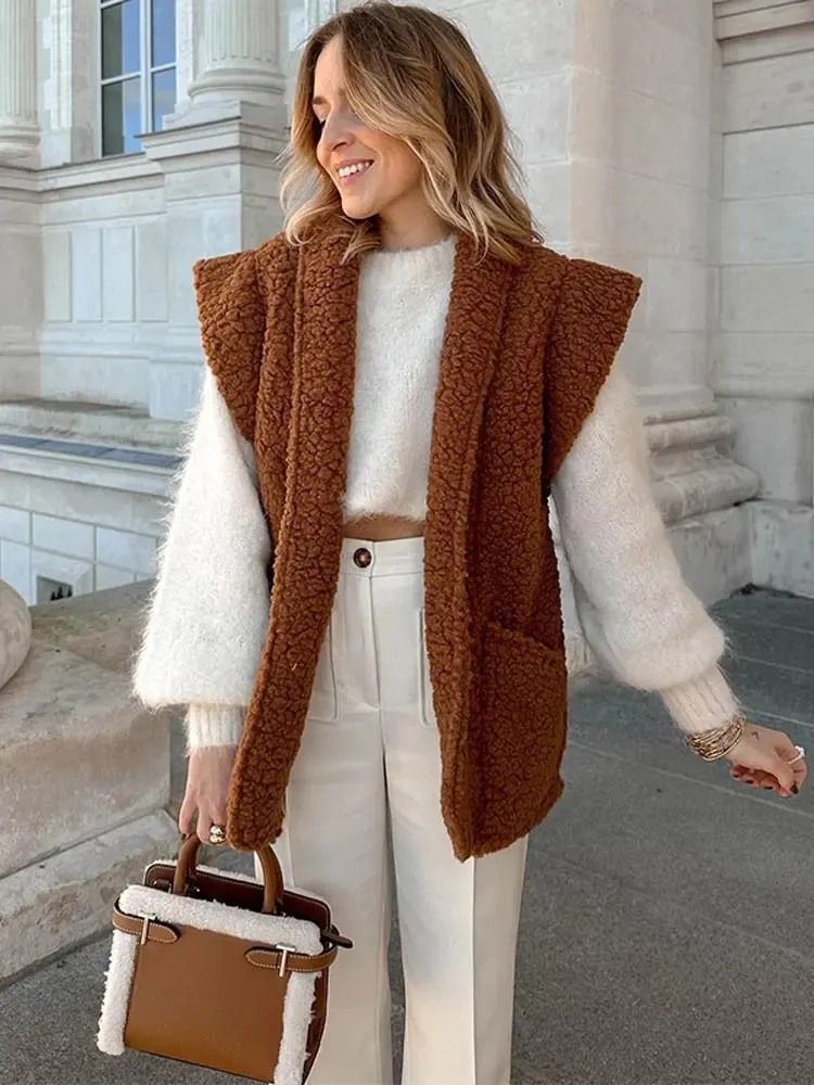 Veste maille peluche femme cheap
