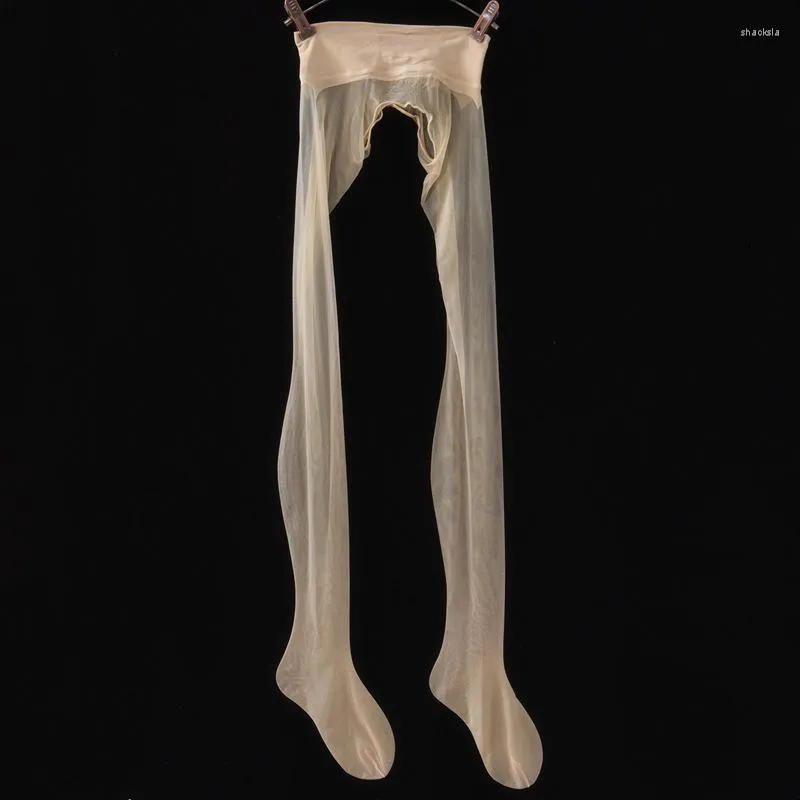 Женские носки, сексуальные бесшовные блестящие чулки на 360 градусов, гладкие, с вырезами, плотные, прозрачные, масляные, глянцевые колготки, большие размеры F12
