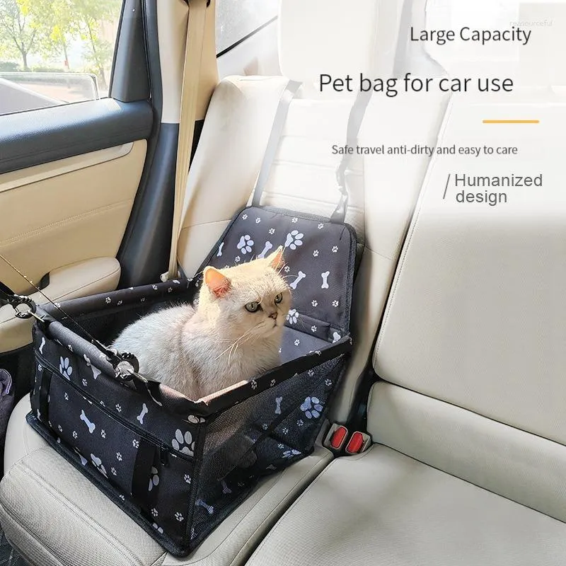 Panier de siège de voiture transportable et imperméable pour chat