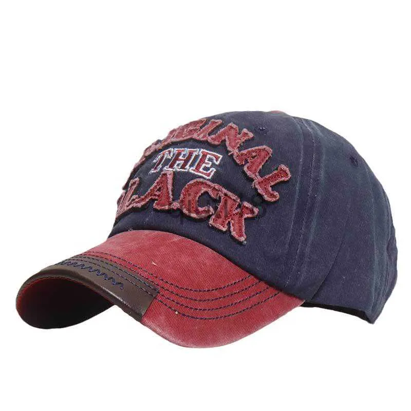 ボールキャップスナップバックハット3D刺繍ブラックレターボーンキャップGorras Casuare Casquette Baseball Hats X0927のための新しい綿男性野球帽