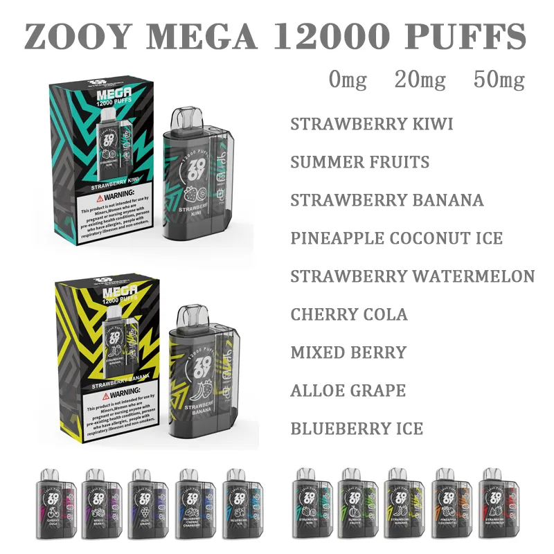 armazém da ue zooy mega vaper 12k puffs mais cigarro eletrônico caneta vape descartável original zooy 2800 puff pré-cheio pods vapes cartucho