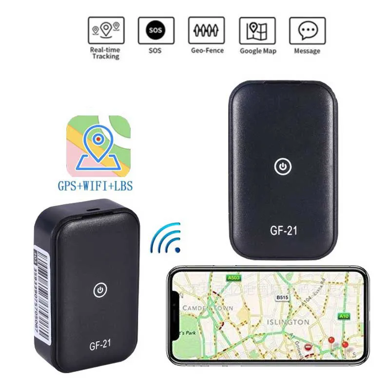 Novo gf 07 09 21 22 rastreador de carro veículo caminhão localizador gps anti-perdido dispositivo de rastreamento de gravação pode controle de voz telefone wifi lbs