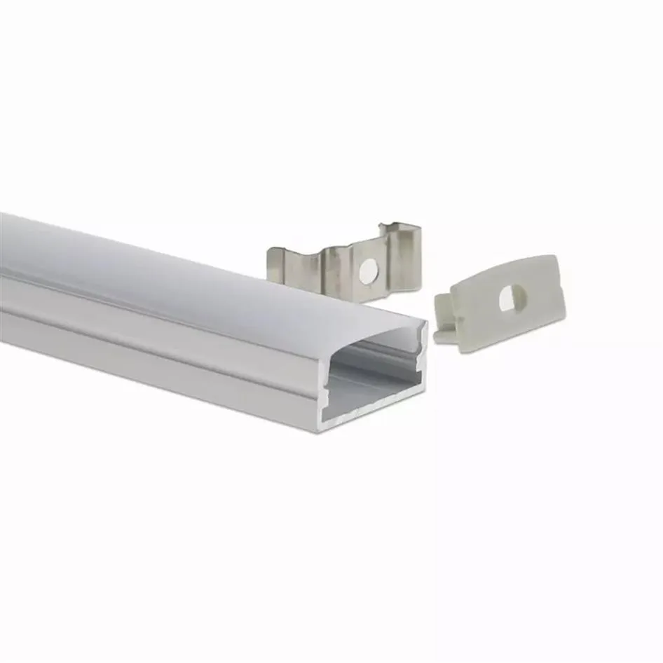 Bar Light Housing U Form Aluminium LED -profil med mjölktäcksbelysning för strip inomhusdekoration213n