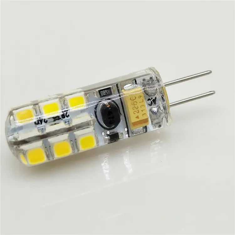 SMD 3014 G4 110V 4W 5W 6W LED Corn Crystal lamp light DC 12V / AC 220V LED Bulb Chandelier 24LED 32LED 48LED 64LEDs