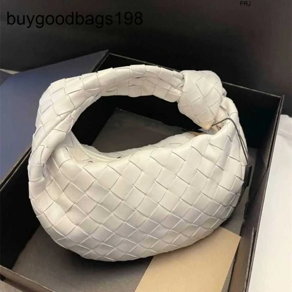 BottegassVenetas Bags Jodie Early Spring Online Red Handheld Croissant Cloud 2023 New Fashion Trend Versatile Woven Womens Cowhide Hand Have Logo f