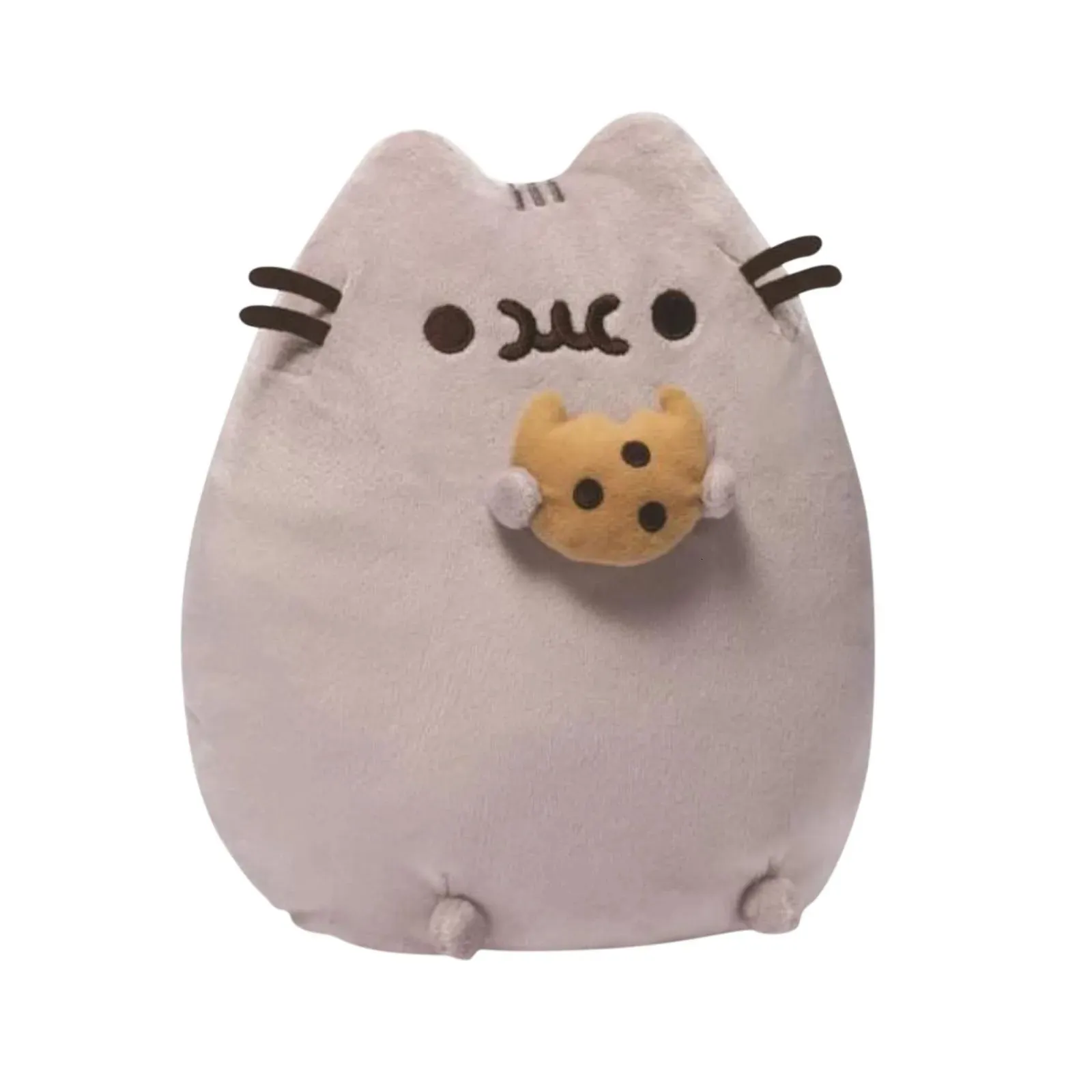 Bambole di peluche Kawaii Gatto paffuto Simpatico cartone animato Gattino grasso Peluche Peluche Cuscino morbido Biscotto Gatto Bambole animali Peluche Decorazioni Regali per bambini 230927