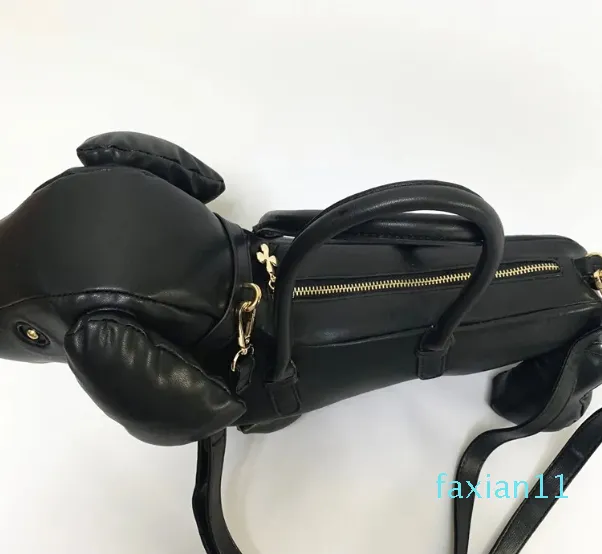 Personality dog shape handbag large capacity female leisurelovely cartoon shape shoulder bag slant span