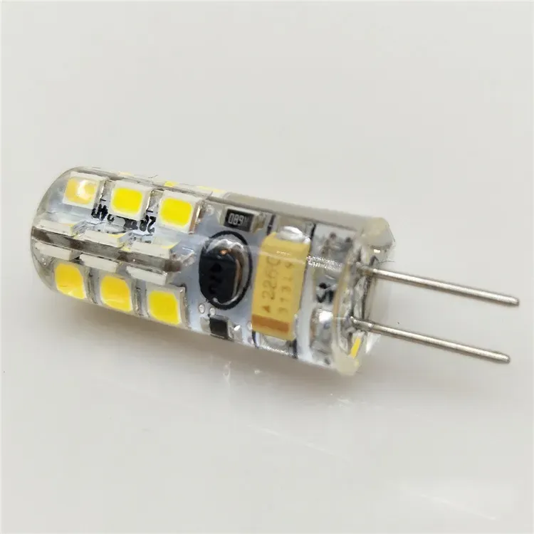 SMD 3014 G4 110V 4W 5W 6W LED Corn Crystal lamp light DC 12V / AC 220V LED Bulb Chandelier 24LED 32LED 48LED 64LEDs