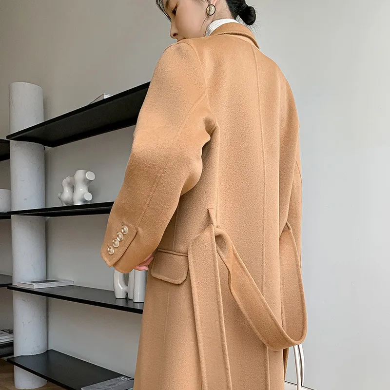 Korean cashmere coat hot sale