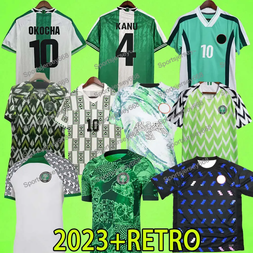 Nigeria 2023 voetbalshirts dames 18 19 22 23 24 Nigeriaans voetbalshirt heren 2022 Okocha Kanu Babayaro Uche West 2018 trainingspak 94