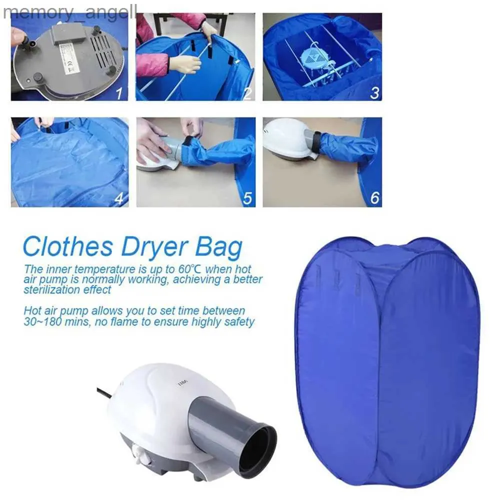 Secadora de ropa portátil – Percha eléctrica de secado de ropa y zapatos,  secadora de ropa plegable con secado en frío/caliente y temporizador
