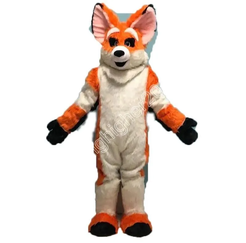 Oranje vos honden fursuit mascotte kostuum volwassen maat cartoon anime thema personage carnaval unisex jurk kerst fancy performance feestjurk