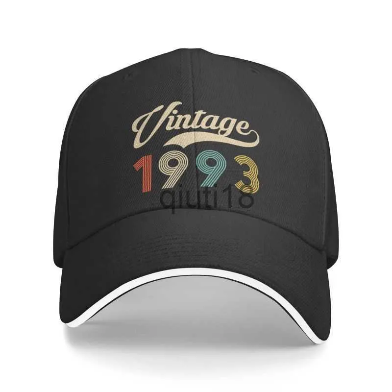 Ball Caps Classic Unisex Vintage Birthday 1993 Cap Baseball Cap Regulowany tata kapelusz dla mężczyzn dla kobiet na świeżym powietrzu x0927