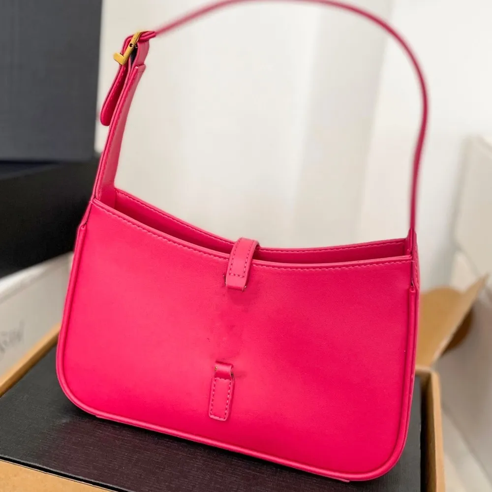 moda LE 5a7 hobo borsa firmata donna totes borsa in pelle PU piccolo portafoglio shopping borse a tracolla nere borsa da donna rosa borsa ascellare porta telefono borsa di lusso