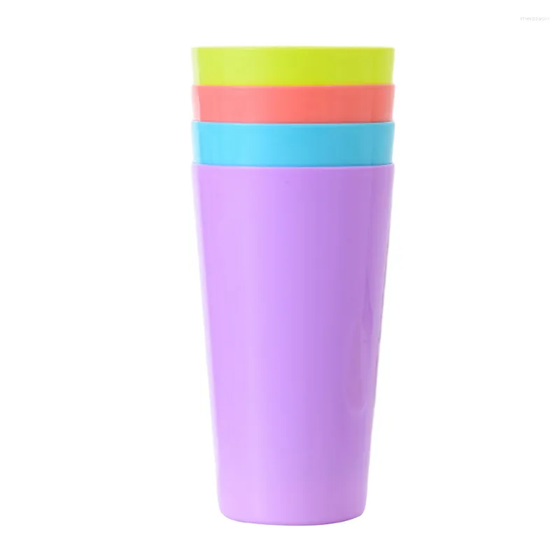 Vinglas 8 datorer Drinking Cup Home Use Multifunctional Colorful Plastic Cups Water Fruit Juice PP barn barn tumlar för