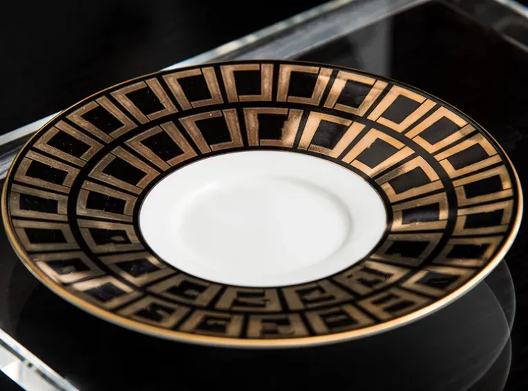 Luksusowy projektant kubek High Sense Sense Vintage Ceramic Mub Restaurant Hotel Popołudniowa herbata kość-china Puchary Luckyshome-6 CXG92715