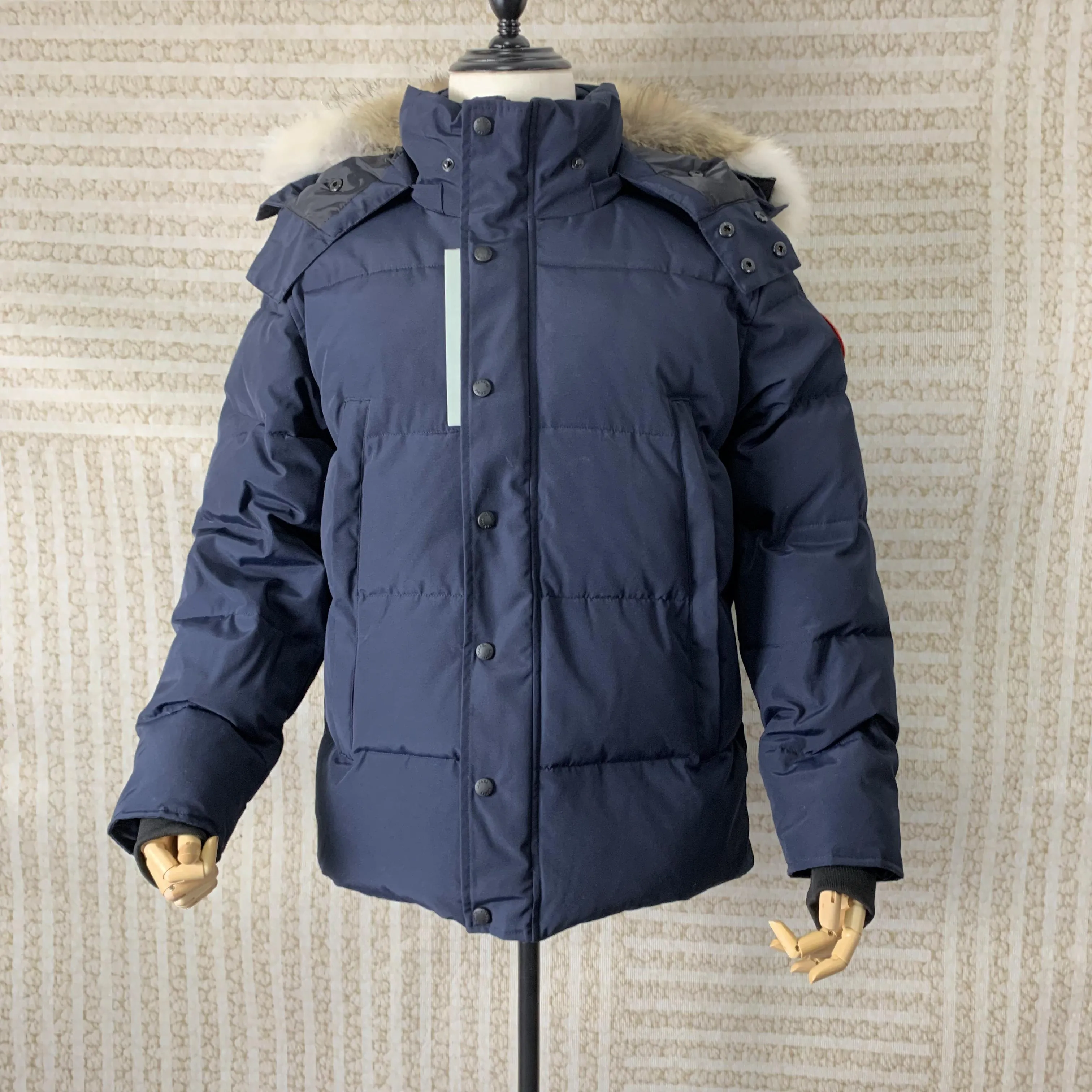 Canadian Men s Winter Jacket Waterproof Hooded Down Parka with Real Raccoon Fur Trim