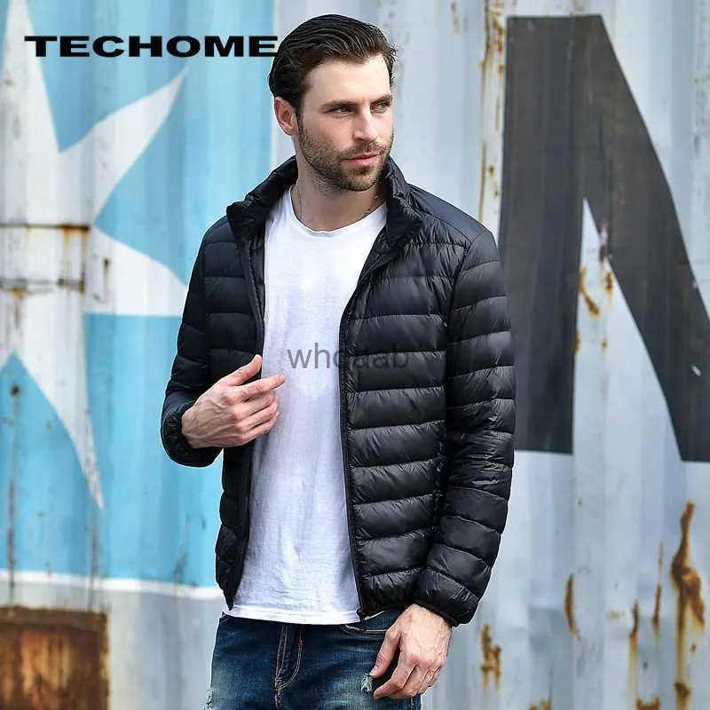 Men's Down Parkas New Men winter jacket men Ultra Light White Duck Down Jackets Casual Portable Winter Coat for Men Plus Size Down Parkas XXXL YQ230927