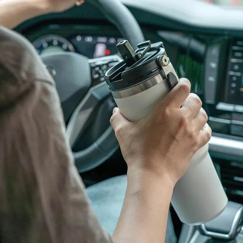 Mokken Tyeso Koffiekopje Thermosfles Roestvrij staal Dubbellaags isolatie Koud en warm Reismok Thermoskan Auto Water 230927