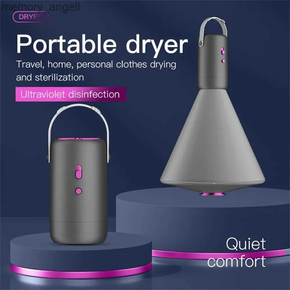 Clothes Drying Machine Portable Clothes Dryer Multifunctional Travel Mini UV Mute Electric Heating Drying Cloudy Days with Warm Quilt Drying Shoes Tube YQ230927