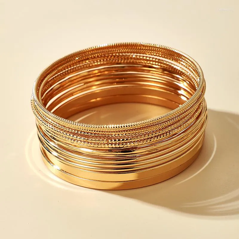 Bangle Punk Gold Bracelet High-quality Materials Eye-catching Metal Fashionable Festival Style In-demand Jewelry Trendy