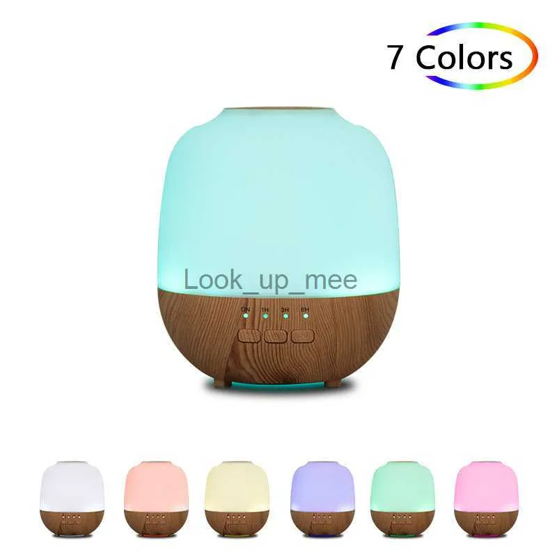 Humidifiers Electric Aromatherapy Diffuser Essential Oil Mini Air Humidifier For Home Office Ultrasound Wood Grain USB Room Fragrance Aroma YQ230927