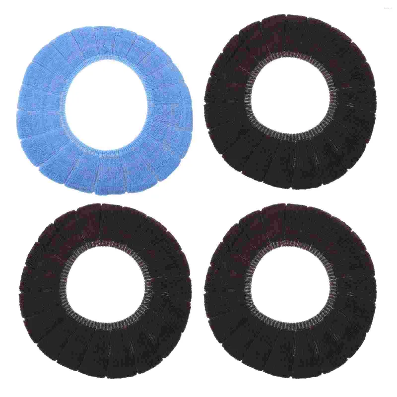 Toalettstol täcker 4 st mattkuddar svarta tillbehör blå moderskap mattor hanteras tvättbar