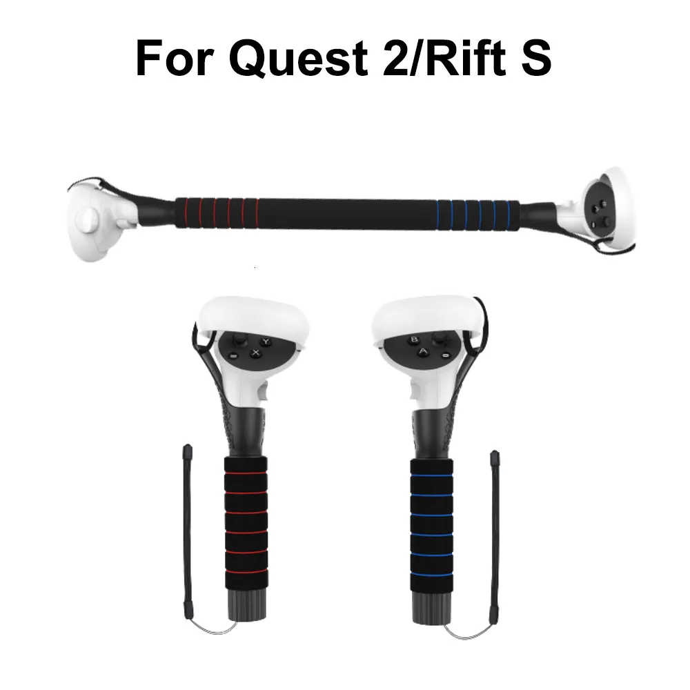 vr ar accessorise for Oculus Quest 2 Accessories VR Controllers Long Stick Handle Dual Lightsaber متوافق مع Beat Saber for Quest Rift S 230927