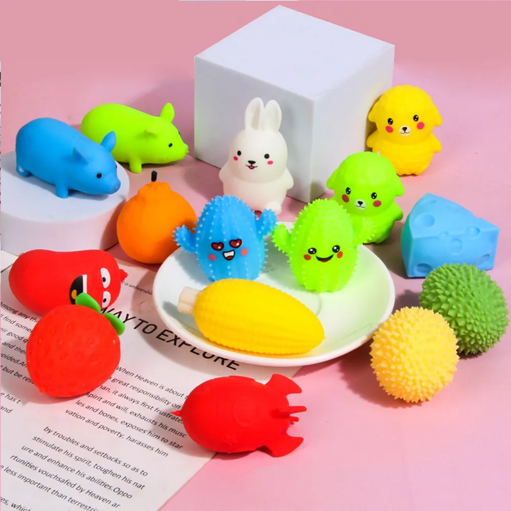 Söt mochi fidget stresslindring leksaker långsam stigande press vent rolig dekomprimering boll present squishy stress reliever sensory leksaker 2733