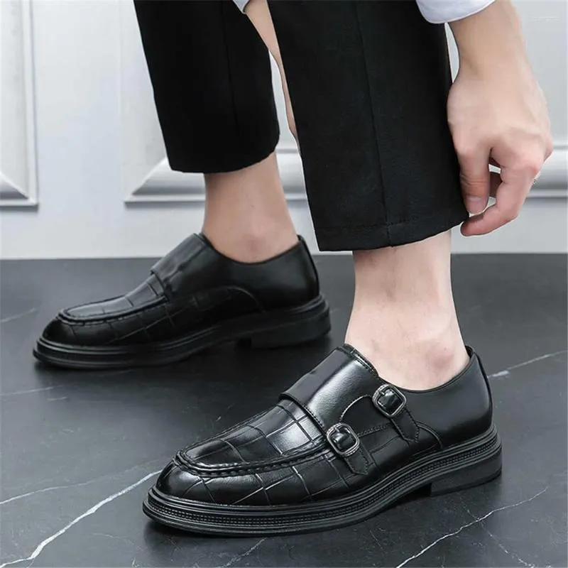 Sapatos de vestido Oversize Laceless Preto para Homens Homem Confortável Link Vip Sneakers Esporte Tenes Mascolino Twnis